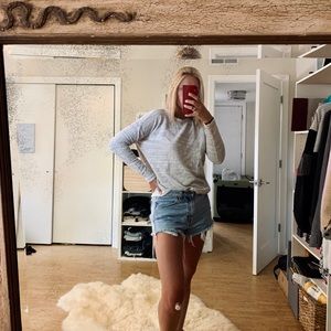 Forever 21 long sleeve off white sweater